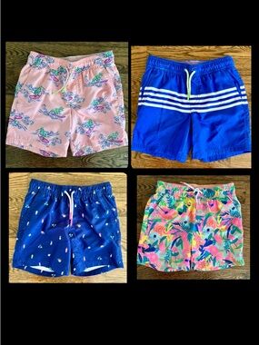 Cat & Jack Kids Swim Trunk Set - Pink, Blue, Navy & Multicolor